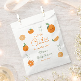 Orange Citrus Eine kleine Süsse Babydusche Geschenktütchen