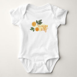 Orange Citrus Frucht Florida Girl Baby Bodysuit Strampler