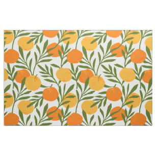 Orange Citrus Fruchtmuster Stoff