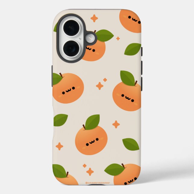 Orange Citrus Fruit Case-Mate iPhone Hülle (Rückseite)