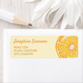 Orange Citrus Fruit Illustration mit benutzerdefin