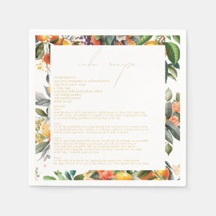 Orange Citrus Fruit Wedding Cake Rezept Serviette