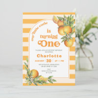 Orange Citrus Kleine Süsse 1. Geburtstag