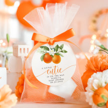Orange Citrus Kleine Süsse auf dem Weg Babydusche