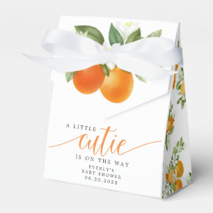 Orange Citrus Little Cutie auf dem Weg zur Babypar Geschenkschachtel