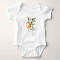 Orange Citrus Little Cutie Baby Shower Geschenk Ts