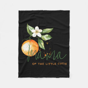 Orange Citrus Little Cutie Baby Shower Mama To Be Fleecedecke