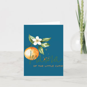 Orange Citrus Little Cutie Baby Shower Mama To Be Karte