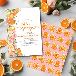 Orange Citrus Main Squeeze Brautparty Einladung