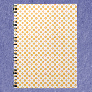 Orange Citrus Pattern Notizblock