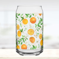 Orange Citrus Sommer Floral Botanisches Muster
