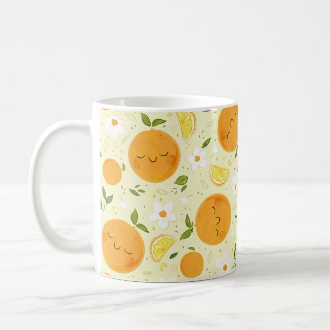 Orange Citrus Tasse (Links)