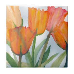 Orange Citrus Tulips Fliese