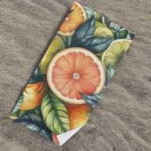 Orange Citrus Whimsical Watercolor Obstbäume & Blü
