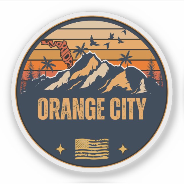 Orange City, Florida Aufkleber (Vorderseite)