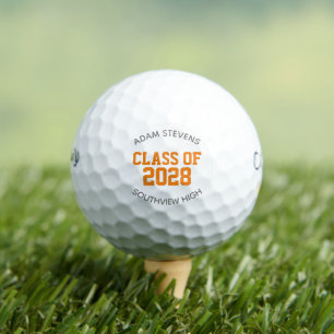 Orange Classic Varsity Graduate Class Gift Golfball