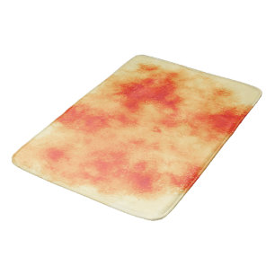 Orange Cloud Effect Bath Mat Badematte