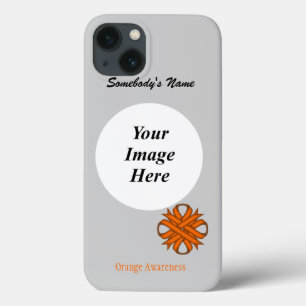 Orange Clover Ribbon Template by Kenneth Yoncich iPhone 13 Hülle