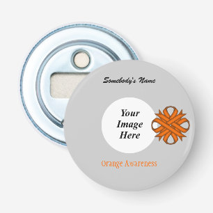 Orange Clover Ribbon Template by Kenneth Yoncich Flaschenöffner