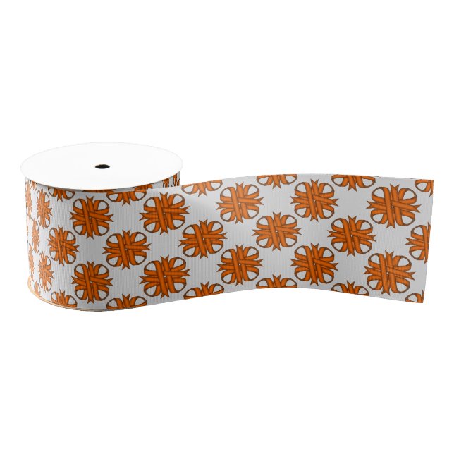 Orange Clover Ribbon von Kenneth Yoncich Ripsband (Spule)