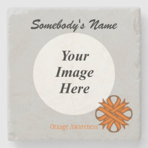 Orange Clover Ribbon von Kenneth Yoncich Steinuntersetzer