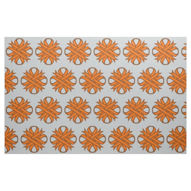 Orange Clover Ribbon von Kenneth Yoncich Stoff (Fat Quarter (45,7 x 55,9 cm))