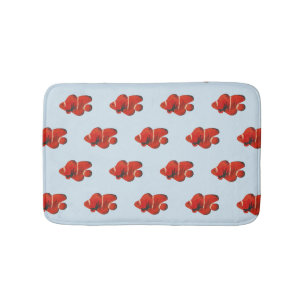 Orange Clownfish Muster Badematte