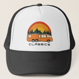 Orange Coach Classic Logo Trucker Hat Truckerkappe