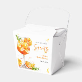 Orange Cocktail Love at First Spritz Bridal Shower Geschenkschachtel
