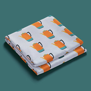 Orange Coffe Percolator Stoff