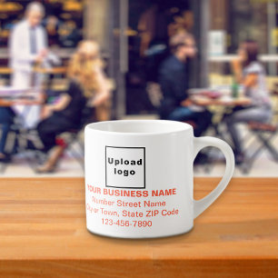 Orange Color Business Brand Texte zur Espresso-Tas Espressotasse