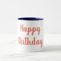 Orange Color Happy BIrthday