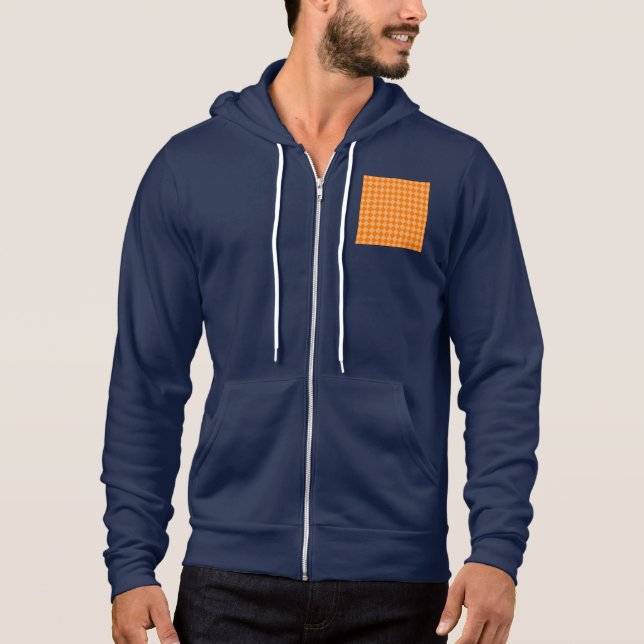 Orange Combination Diamond Pattern STaylor Hoodie (Vorderseite)