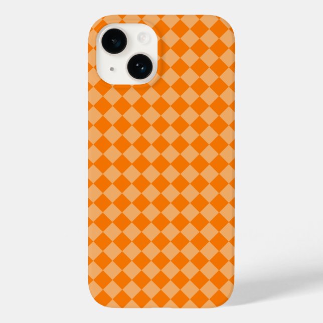 Orange Combination Diamond Pattern von STaylor Case-Mate iPhone Hülle (Rückseite)
