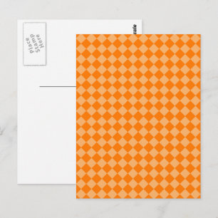 Orange Combination Diamond Pattern von STaylor Postkarte
