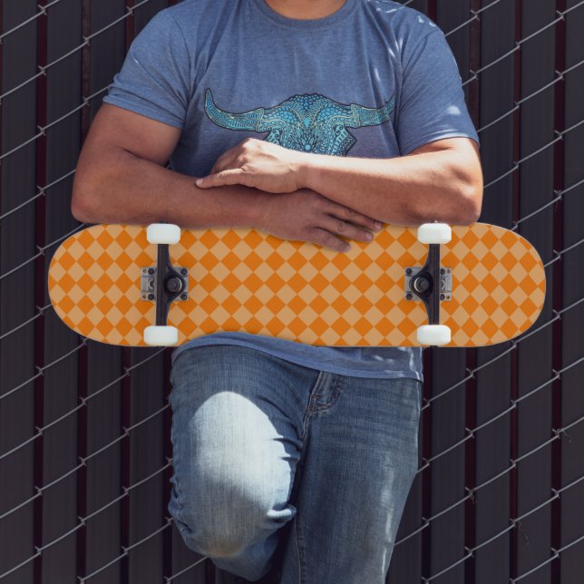 Orange Combination Diamond Pattern von STaylor Skateboard (Außenbereich 3)