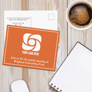 Orange Company Werbe-Geschäftslogo Postkarte