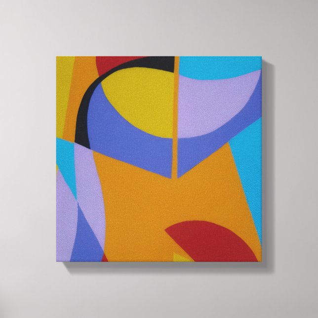 Orange Contemporary Decor Canvas Print Leinwanddruck (Vorderseite)