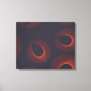 Orange, cool, trendy, geometrische Augenabstraktio Leinwanddruck