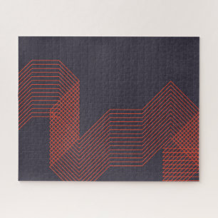 Orange coole, trendige Dekoration Puzzle