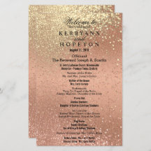 Orange Coral & Gold Glitzer - Programm