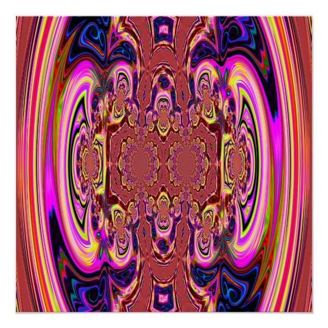 Orange Cosmic Spectacular Perfect Poster (Vorderseite)