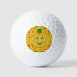 Orange Costume Design Happy Pumpkin Day Golf Balls Golfball