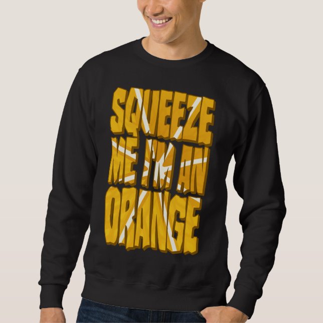 Orange Costume Funny Halloween Citrus Frucht Slice Sweatshirt (Vorderseite)