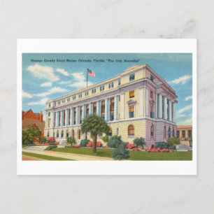 Orange County Court House in Orlando, Florida, Postkarte