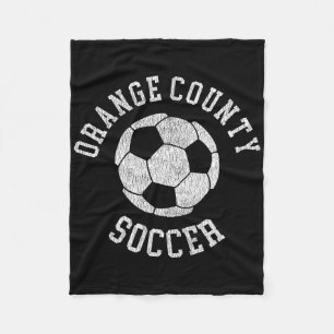 Orange County Soccer Retro abgenutzt 90er Jahre Vi Fleecedecke