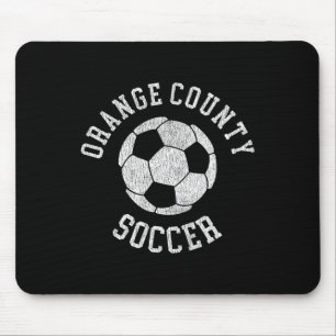 Orange County Soccer Retro Distressed 90er Vintage Mousepad