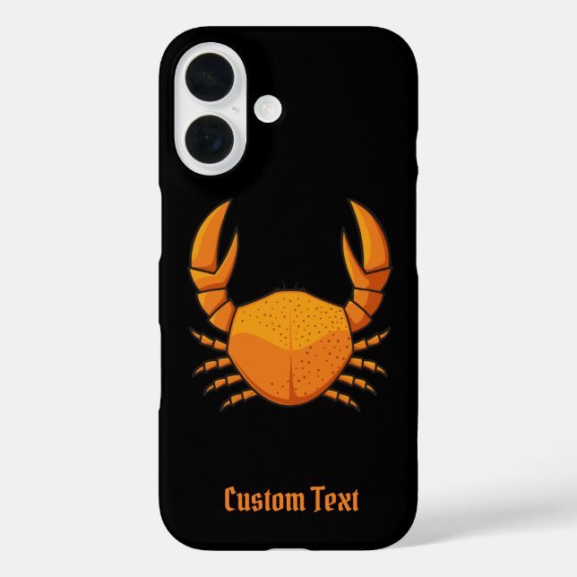Orange Crab Case-Mate iPhone Hülle (Rückseite)