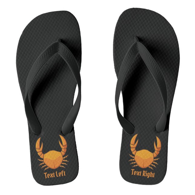 Orange Crab Flip Flops (Fußbett)