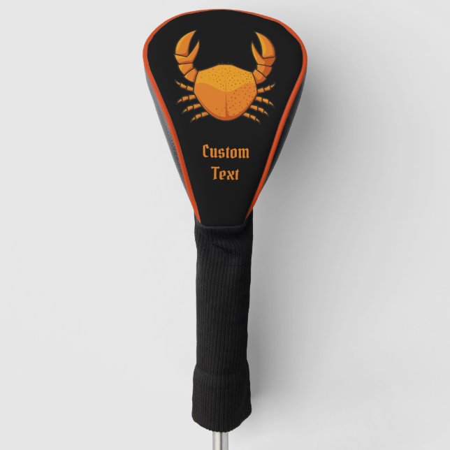 Orange Crab Golf Headcover (Vorderseite)